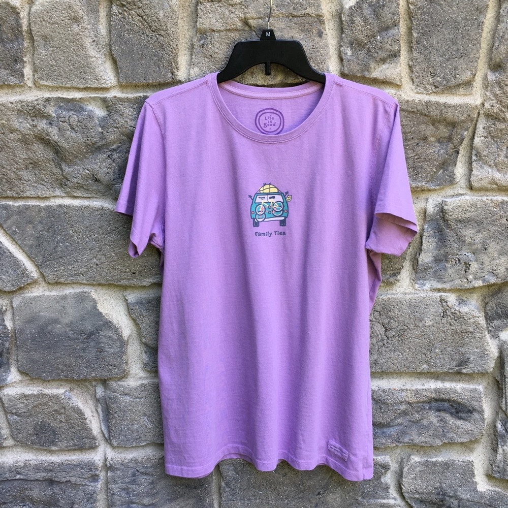 LIFE IS GOOD WOMEN'S "Family Ties" PURPLE